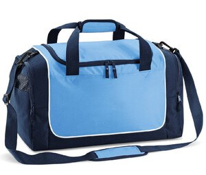 Quadra QD77S - Teamwear locker room sports bag Sky Blue/ French Navy/ White