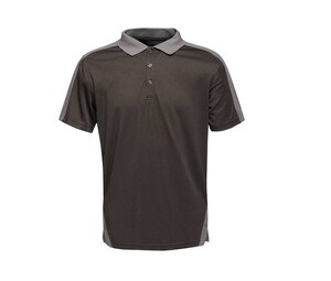 Regatta RGS174 - Coolweave contrast polo shirt Black / Seal Grey