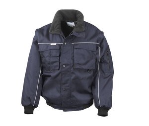 Result RS071 - Workguard Zip Sleeve Heavy Duty Jacket Navy