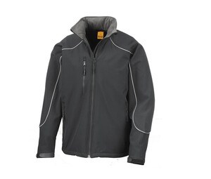Result RS118 - Softshell jacket with hooded Black / Black