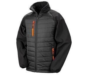Result RS237 - Bi-material jacket Black / Orange