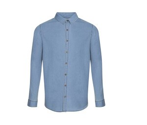 AWDIS SO DENIM SD040 - Denim Shirt Jack man Light Blue Wash