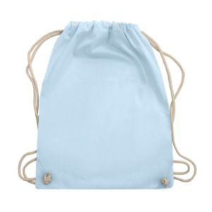 Westford mill WM110 - Cotton Gymsac Pastel Blue / White