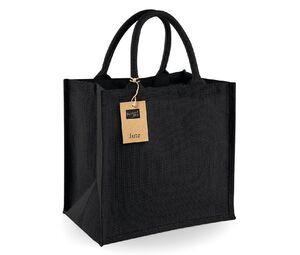 Westford Mill WM413 - Jute midi tote Black / Black