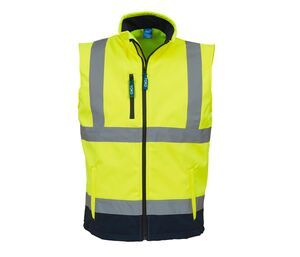 Yoko YK006 - High visibility honeycomb vest (HVW120) Hi Vis Yellow/Navy