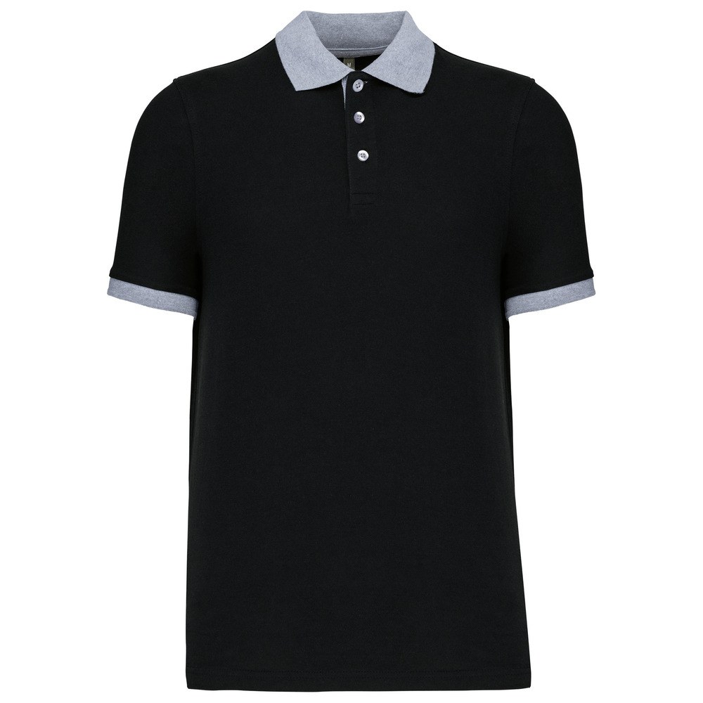 Kariban K258 - Men's two-tone piqué polo shirt