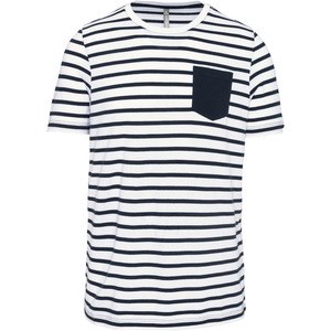 Kariban K378 - Striped short sleeve sailor t-shirt with pocket