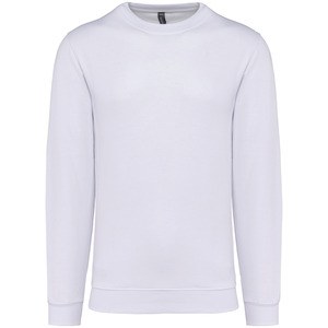 Kariban K474 - Round neck sweatshirt White
