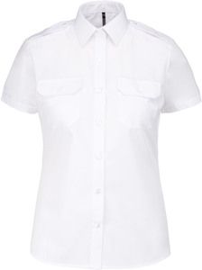 Kariban K504 - Ladies’ short-sleeved pilot shirt White