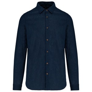 Kariban K588 - Mens long-sleeved linen and cotton shirt