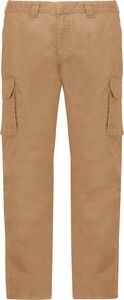 Kariban K744 - Men's multi-pocket trousers Camel