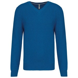 Kariban K982 - Premium V-neck pullover Mykonos Blue Heather