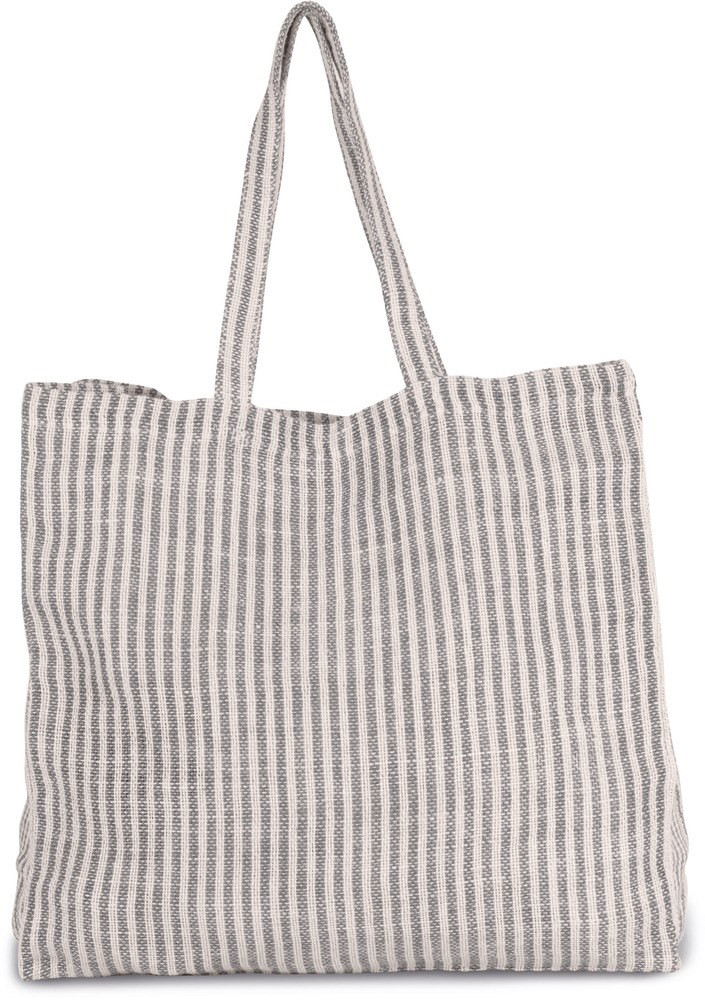 Kimood KI0236 - Shopping bag with stripes in juco