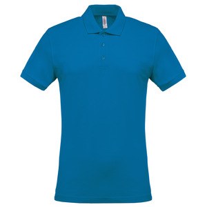 Kariban K254 - Men's short-sleeved piqué polo shirt Tropical Blue