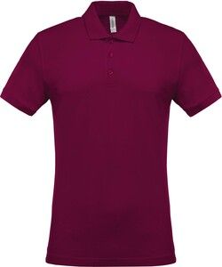 Kariban K254 - Men's short-sleeved piqué polo shirt Wine
