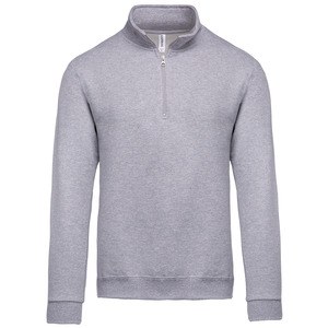 Kariban K478 - Zipped neck sweatshirt Oxford Grey