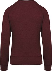 Kariban K481 - Women's organic round neck sweatshirt with raglan sleeves Wine Heather