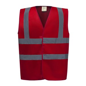 Yoko YHVW100 - Hi-Vis Waistcoat Red