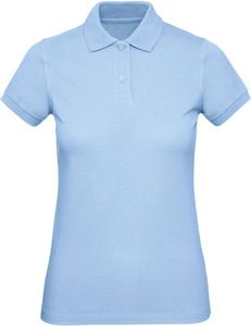 B&C CGPW440 - Women's organic polo shirt Sky Blue