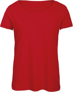 B&C CGTW056 - Women's Triblend Round Neck T-Shirt Red