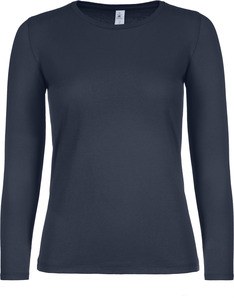 B&C CGTW06T - Women's long sleeve t-shirt #E150 Navy