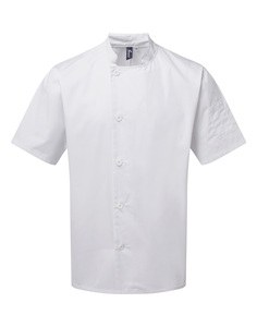 Premier PR900 - "Essential" short-sleeved chef's jacket White