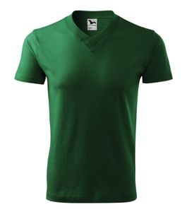 Malfini 102 - V-neck T-shirt unisex Bottle green