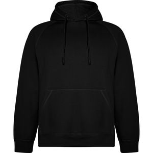 Roly SU1074 - VINSON Unisex hoodie in organic cotton and recycled polyester Black