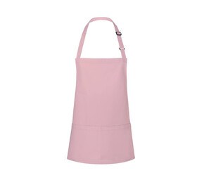 Karlowsky KYBLS6 - Basic Short Bib Apron with Buckle and Pocket Pink