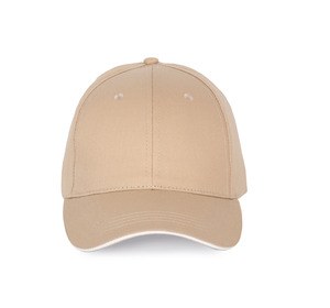 K-up KP191 - Cap with contrasting sandwich visor - 6 panels