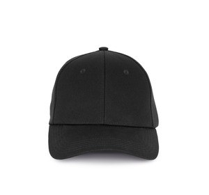 K-up KP915 - Cap in recycled cotton - 6 panels Black
