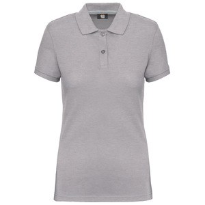 WK. Designed To Work WK275 - Ladies' short-sleeved polo shirt Oxford Grey