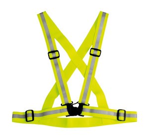 WK. Designed To Work WKP707 - Adjustable reflective band. Fluorescent Yellow
