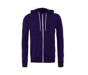 Bella + Canvas BE3739 - Unisex Zip Hoodie Team Purple