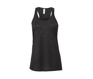 Bella + Canvas BE8800 - Women's loose-fit racerback tank top Dark Grey Heather