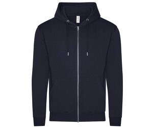 AWDIS JH250 - Organic zipped hood New French Navy