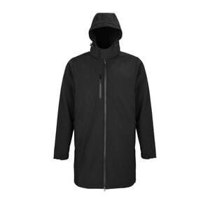 NEOBLU 03793 - Achille Men Men’S Softshell Long Jacket Deep Black