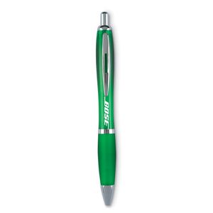 GiftRetail KC3314 - RIOCOLOUR Push button ball pen transparent green