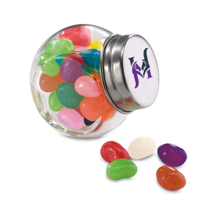 GiftRetail KC7103 - BEANDY Glass jar with jelly beans