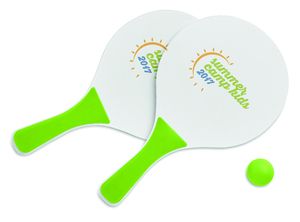 GiftRetail MO1911 - MINI MATCH Small Beach tennis set Lime