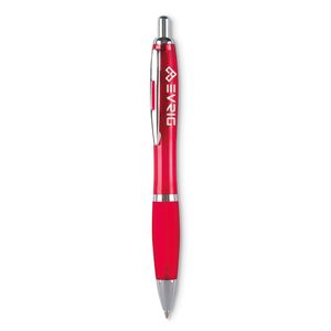 GiftRetail MO3314 - RIOCOLOUR Riocolor Ball pen in blue ink Transparent Red