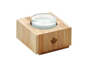 GiftRetail MO6319 - LUXOR Bamboo tealight holder Wood
