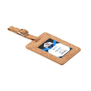 GiftRetail MO6418 - COCO Cork luggage tag Beige