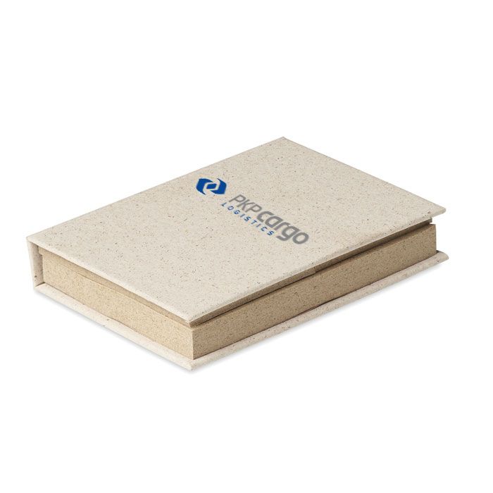 GiftRetail MO6543 - GRASS STICKY Recycled/grass sticky memo pad