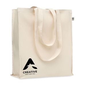 GiftRetail MO6637 - TRAPANI Organic cotton shopping bag Beige