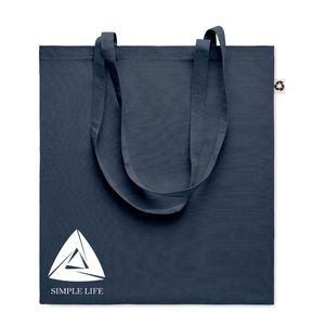 GiftRetail MO6674 - ZOCO COLOUR Recycled cotton shopping bag Dark Navy