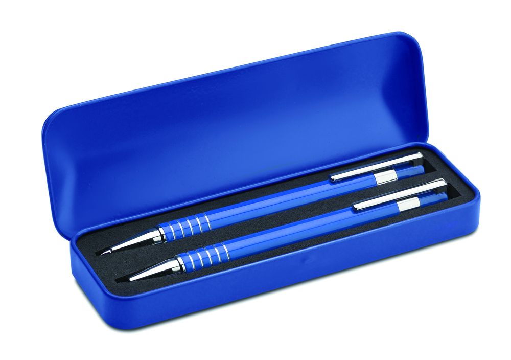 GiftRetail MO7323 - Ballpoint pen set with metal case