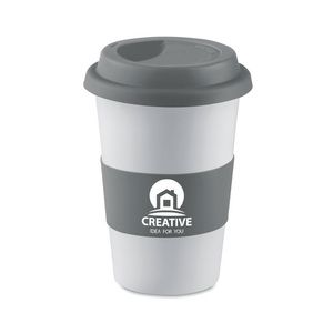 GiftRetail MO7683 - Ceramic mug with silicone Grey