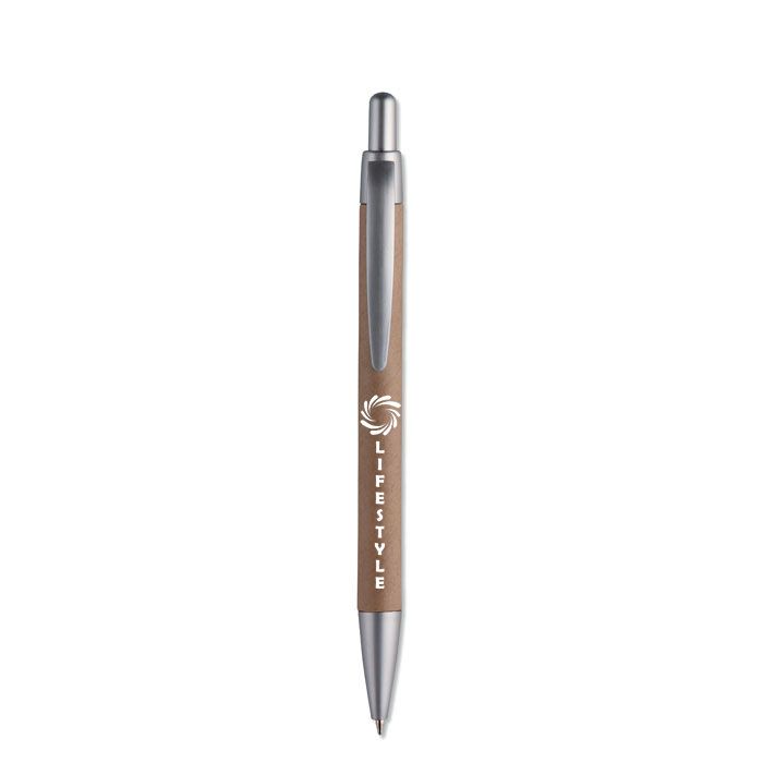 GiftRetail MO8105 - PUSHTON Carton barrel ball pen