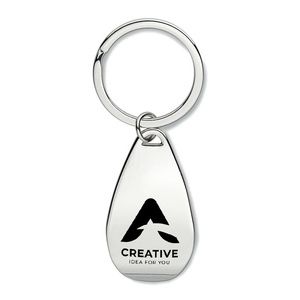 GiftRetail MO8135 - HANDY Bottle opener key ring shiny silver